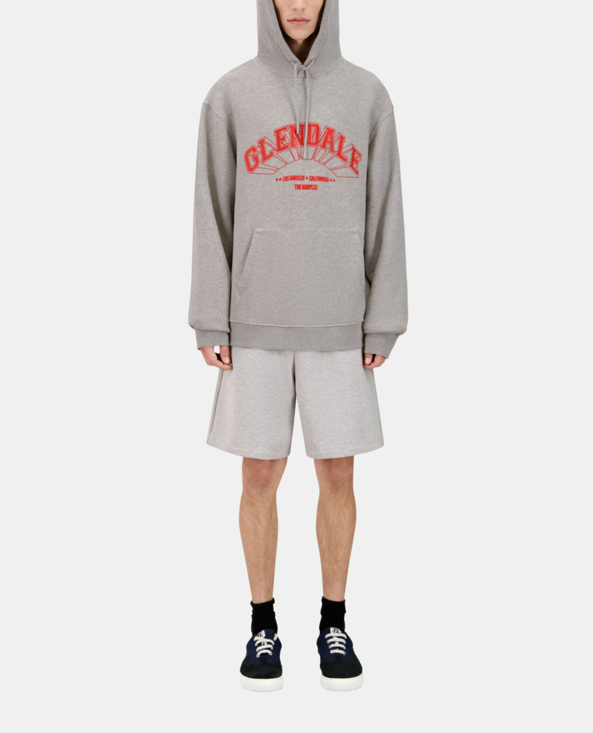Grey hoodie with Glendale serigraphy, ARDOISE, hi-res image number null