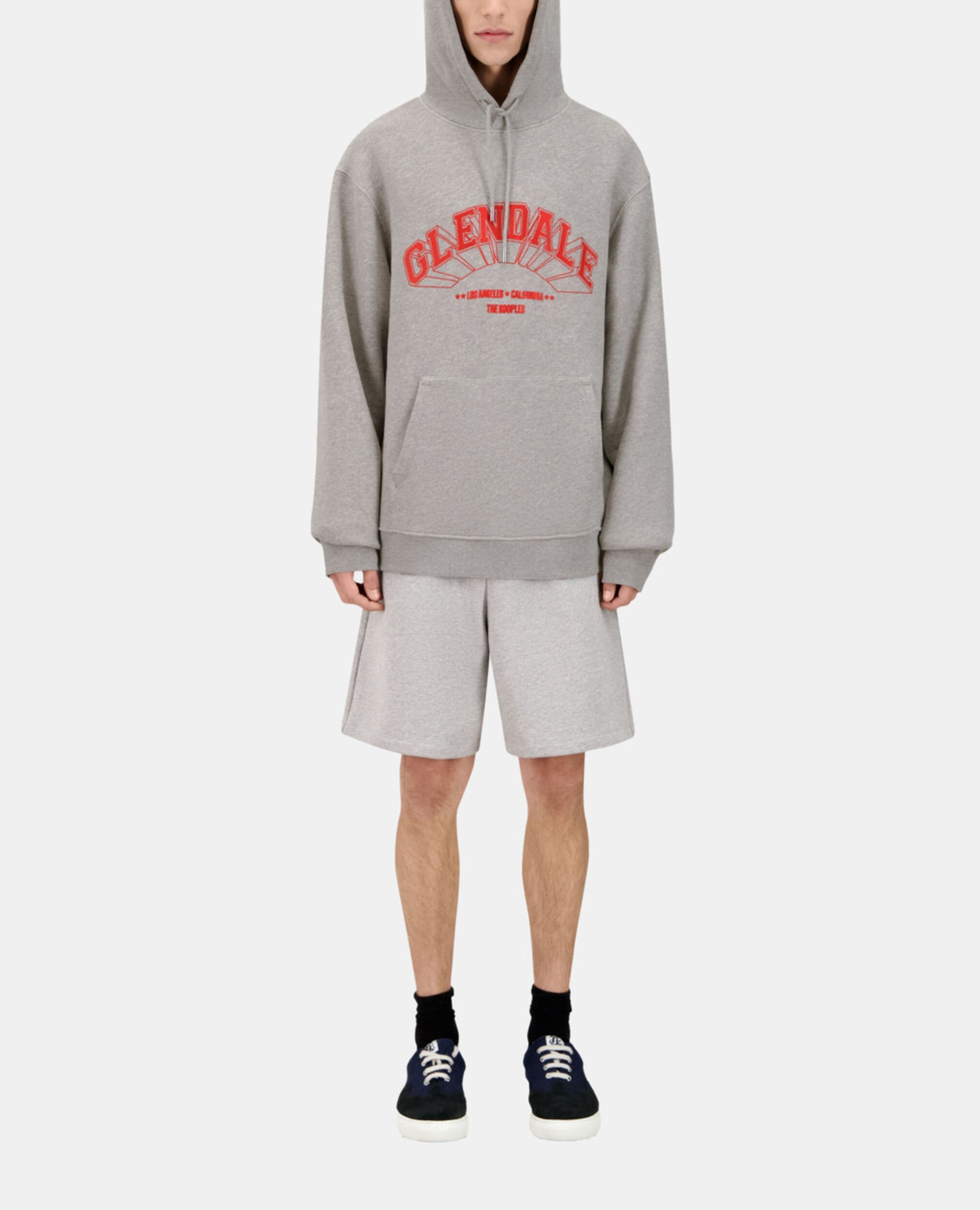 Grey hoodie with Glendale serigraphy, ARDOISE, hi-res image number null