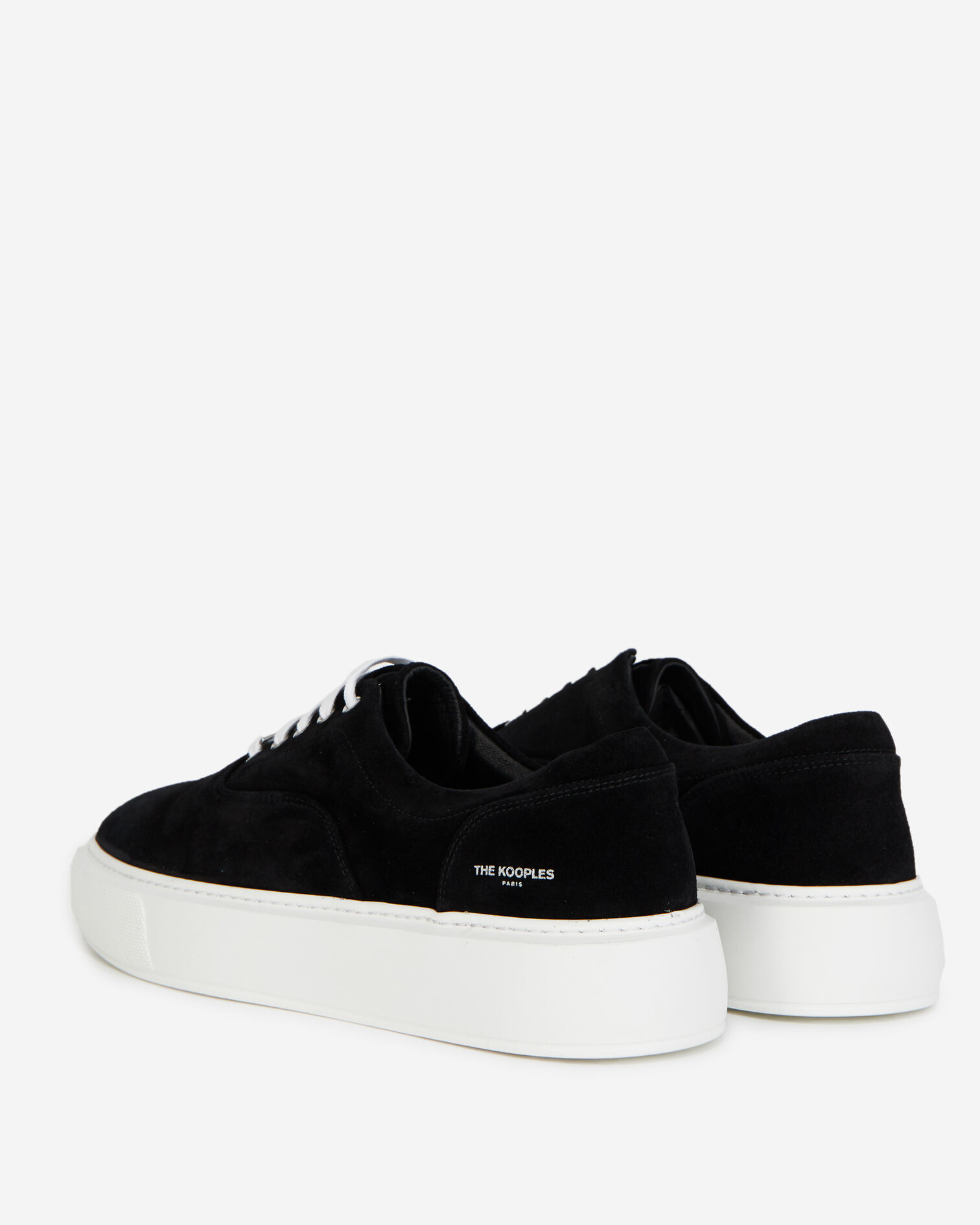 Black trainers with contrasting sole, BLACK, hi-res image number null