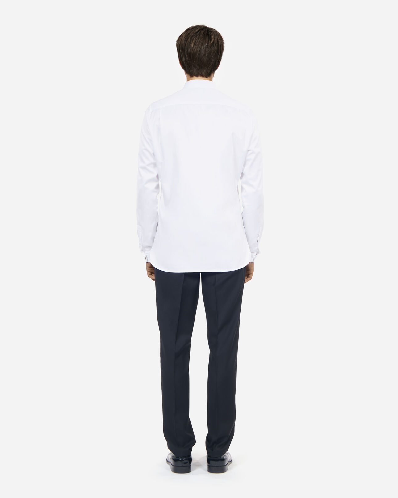 The Kooples MEN WHITE white shirt with officer collar