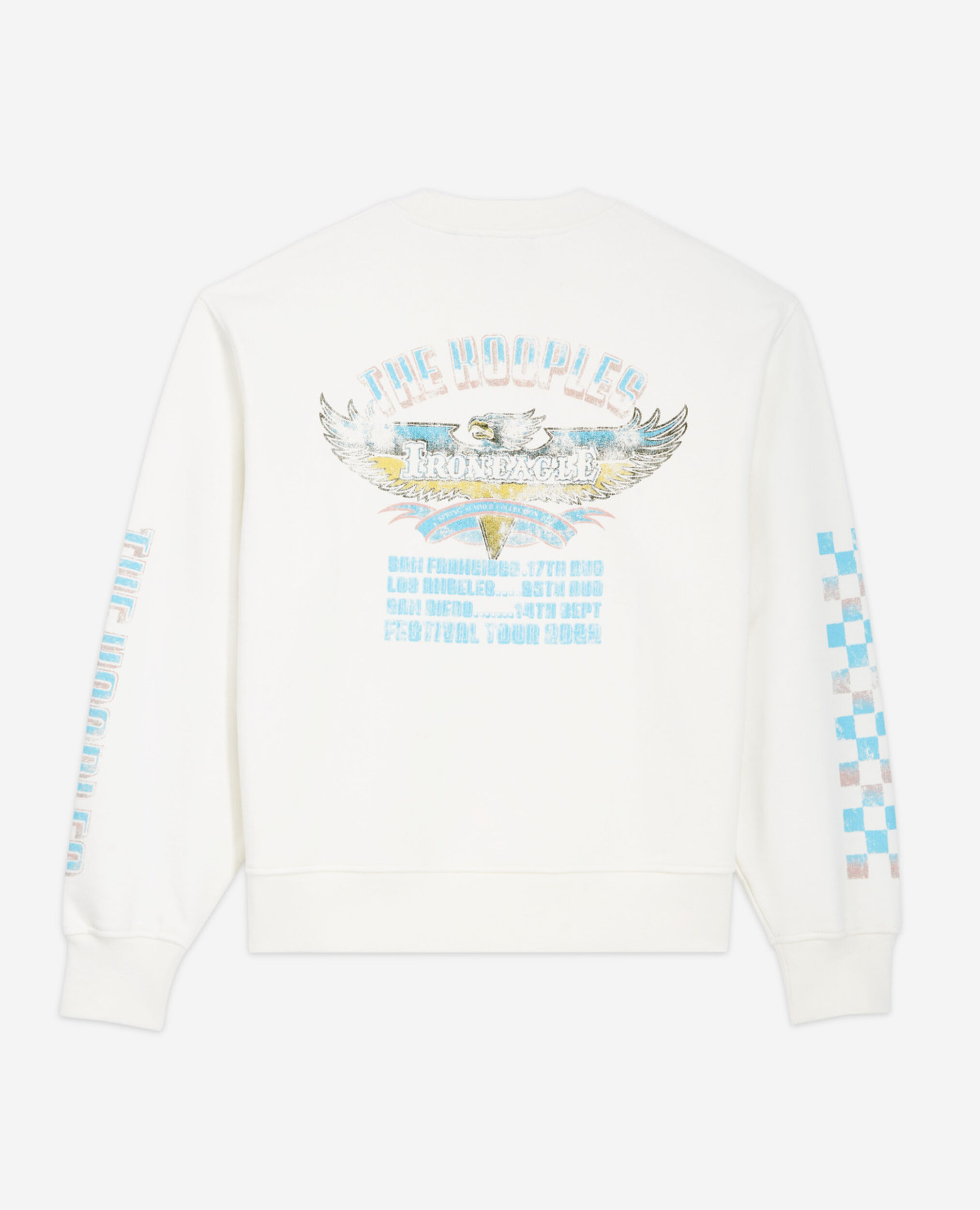 Ecrufarbenes Sweatshirt aus Baumwolle, ECRU, hi-res image number null