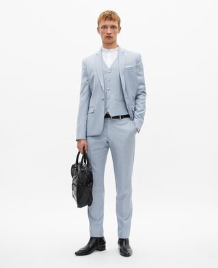 The Kooples H BLUE blue slim fit wool suit jacket