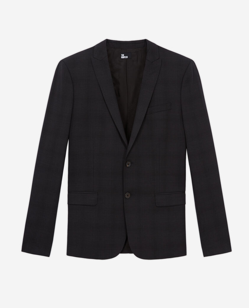 The Kooples MEN BLACK black suit jacket with motifs
