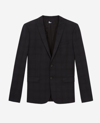 The Kooples MEN BLACK black suit jacket with motifs