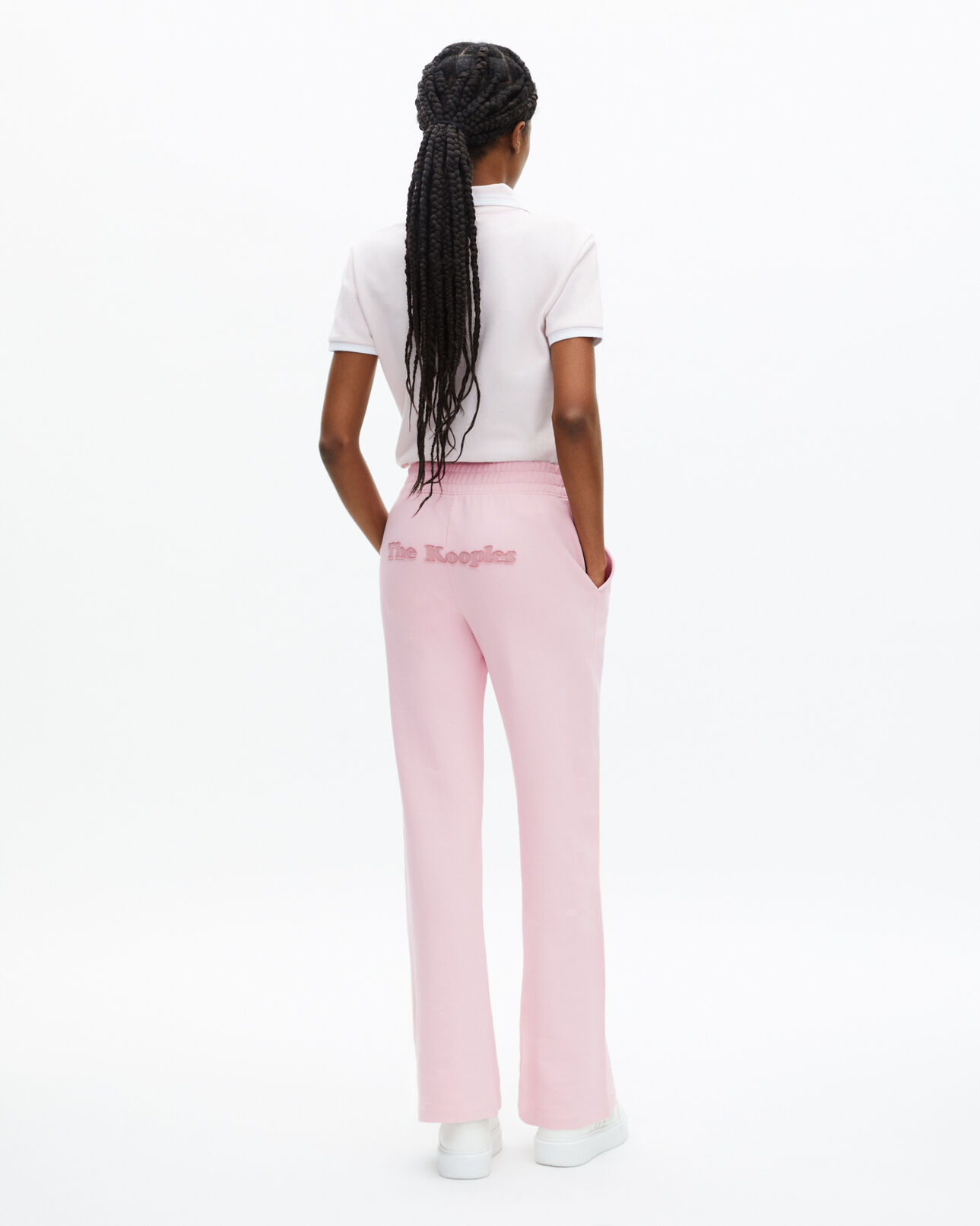 The Kooples WOMEN LILA pink logo jogging suit