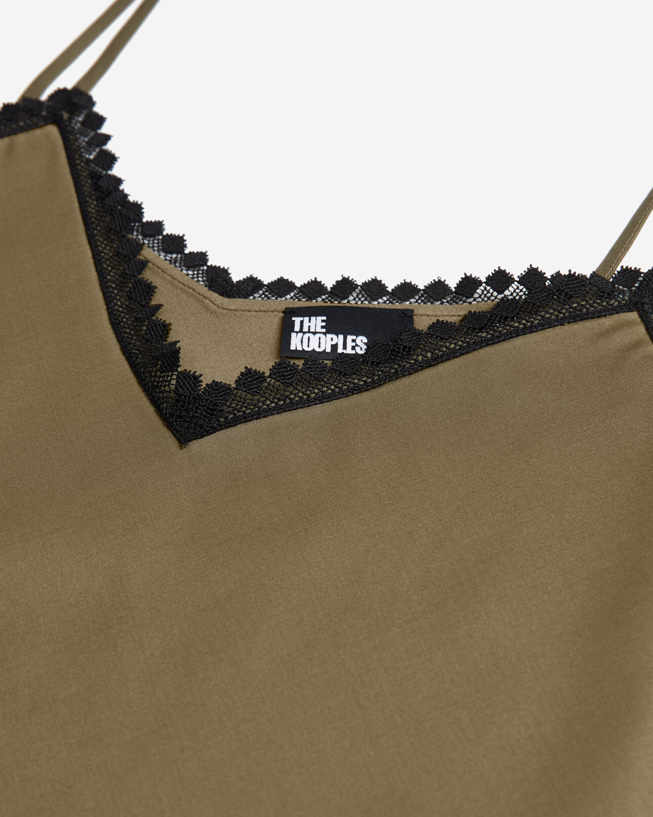 The Kooples DAMEN ALGUE trägerhemd in khaki