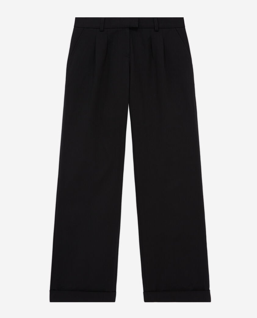 The Kooples FEMME BLACK pantalon large noir