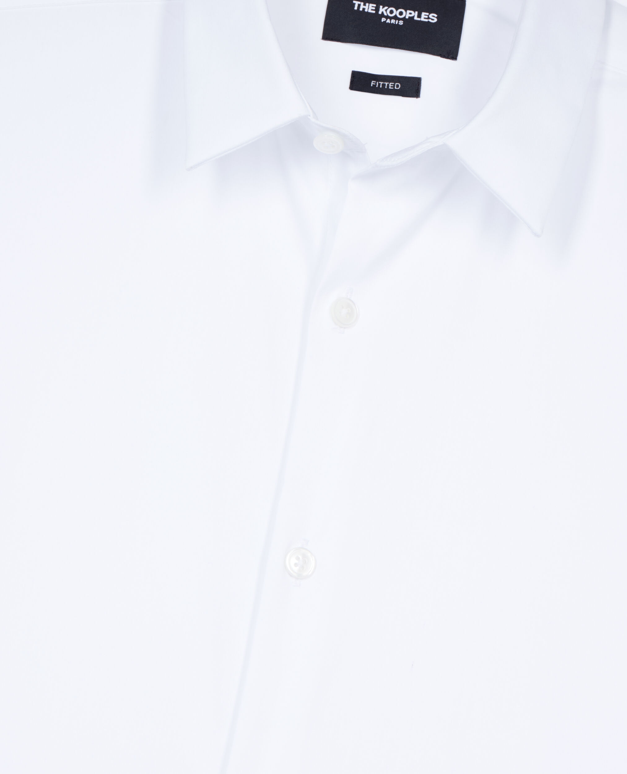 White poplin formal shirt, WHITE, hi-res image number null