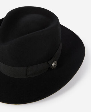 The Kooples MIXED BLACK black wool hat