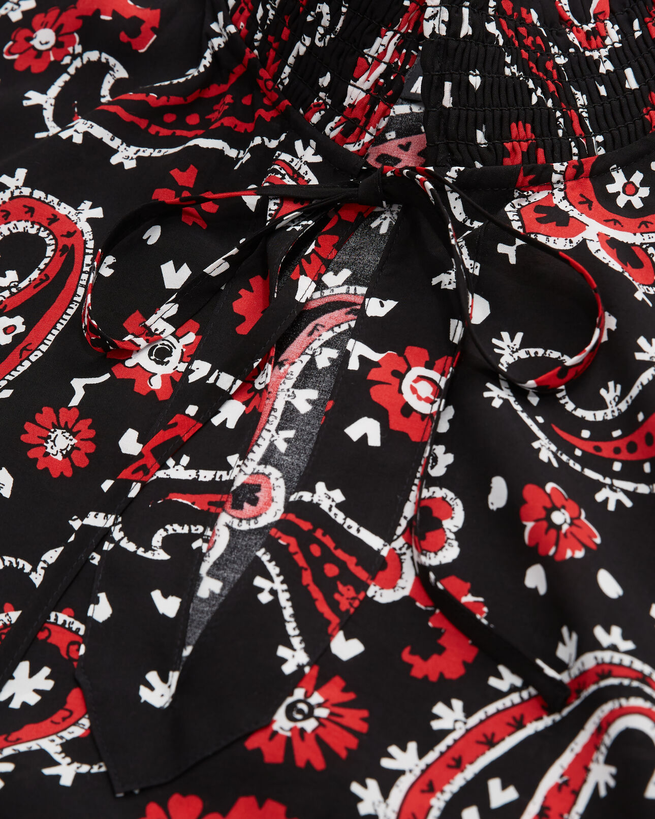 The Kooples WOMEN BLACK - RED printed blouse