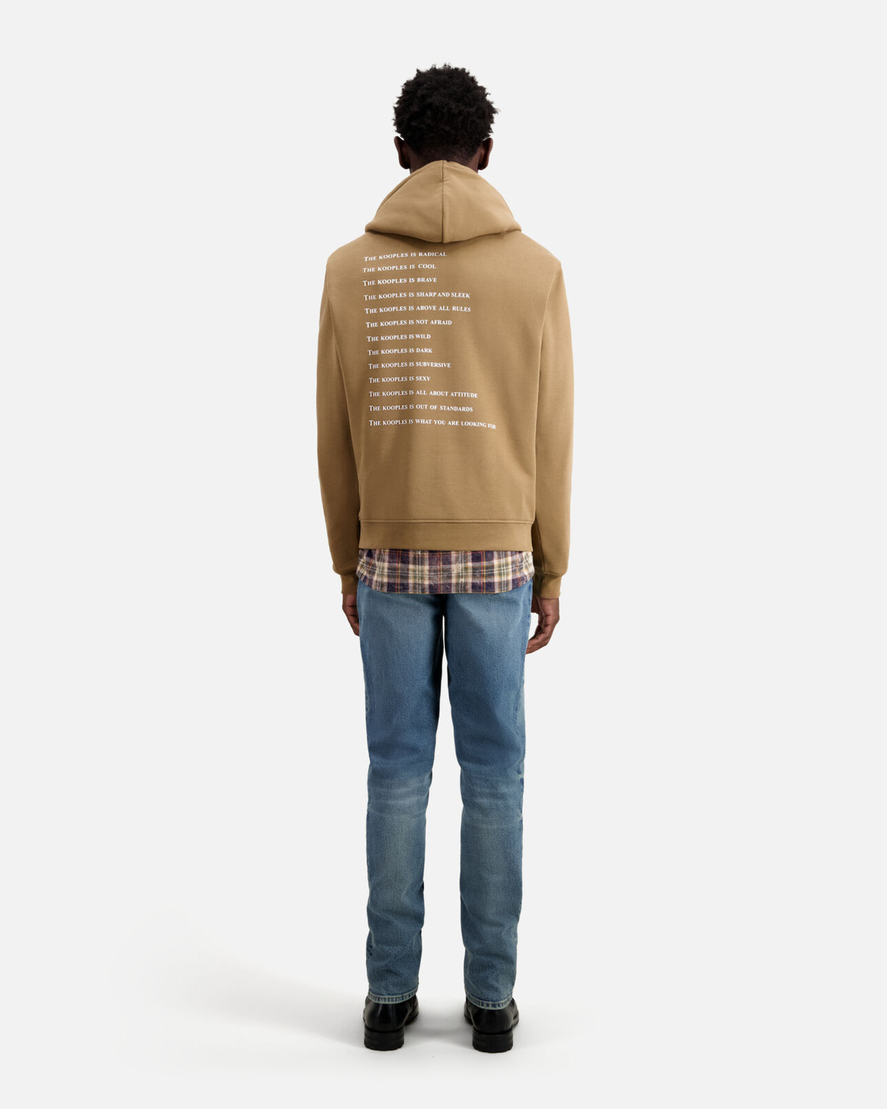 The Kooples MEN BROWN-BEIGE camel what is hoodie