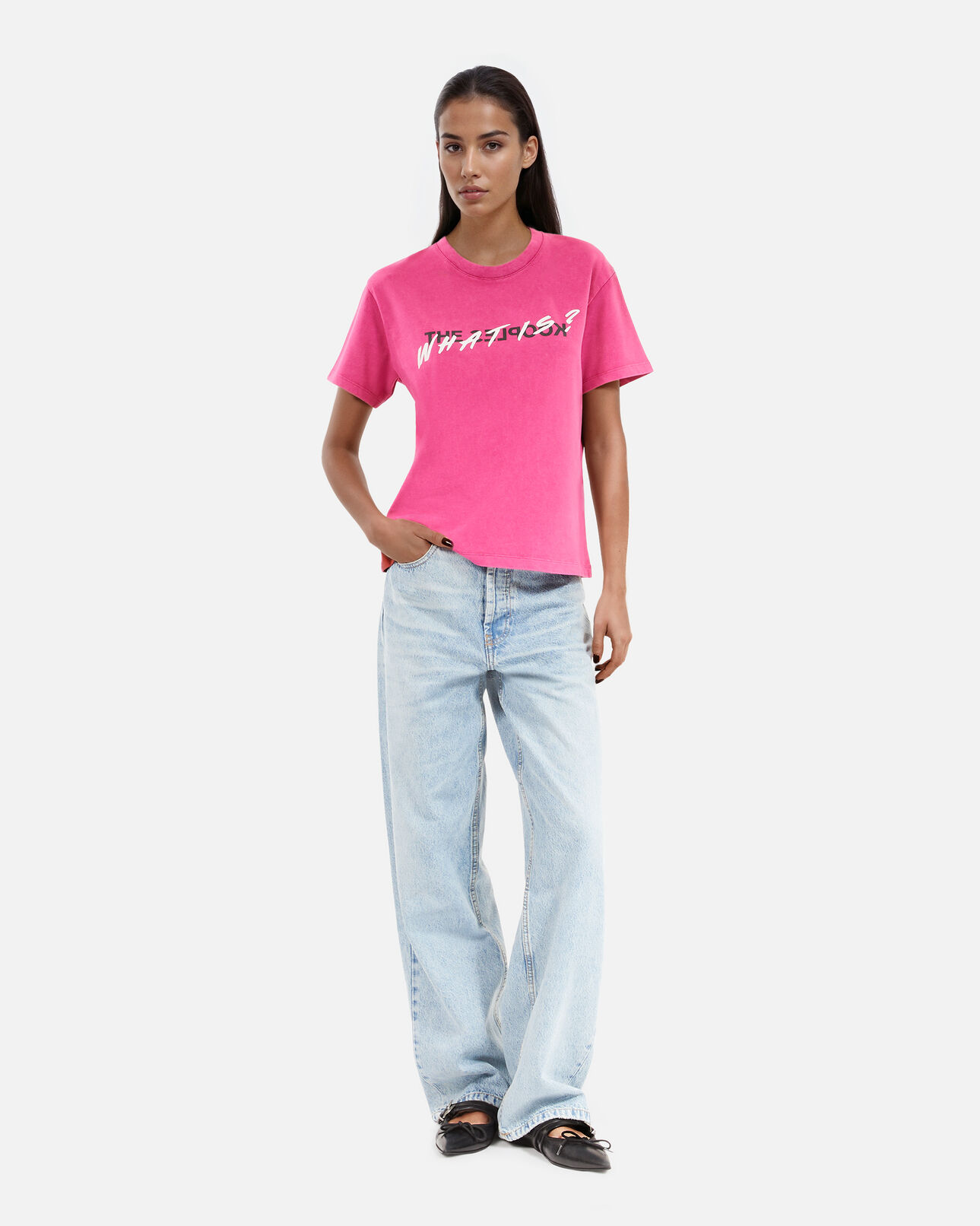 The Kooples FEMME FUSHIA t-shirt what is rose