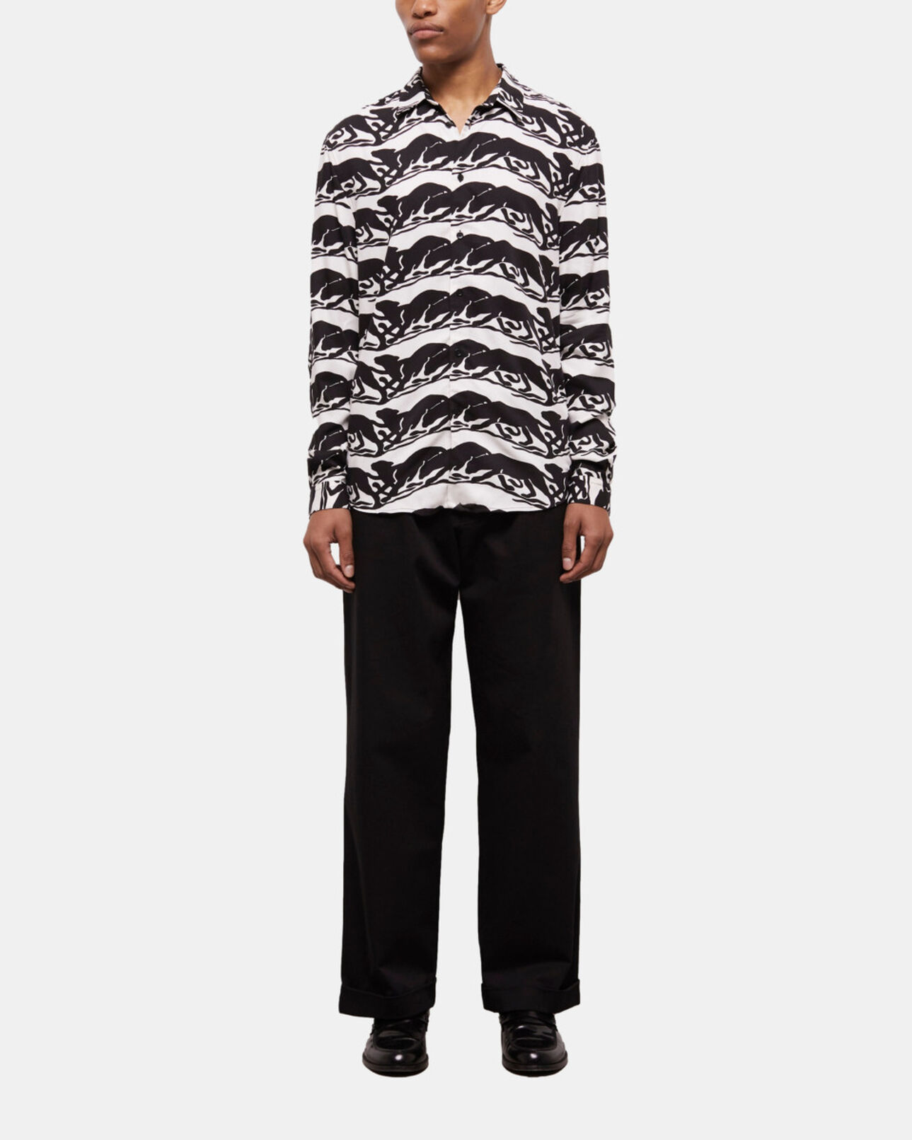 The Kooples HOMBRE BLACK / WHITE camisa estampada