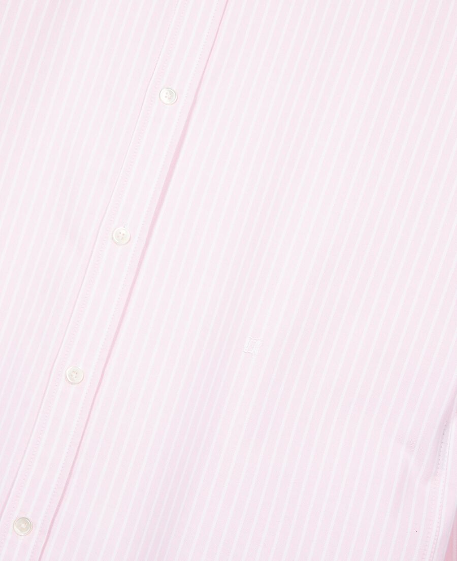 The Kooples HOMME PINK - BLUE chemise &agrave; rayures blanche et rose