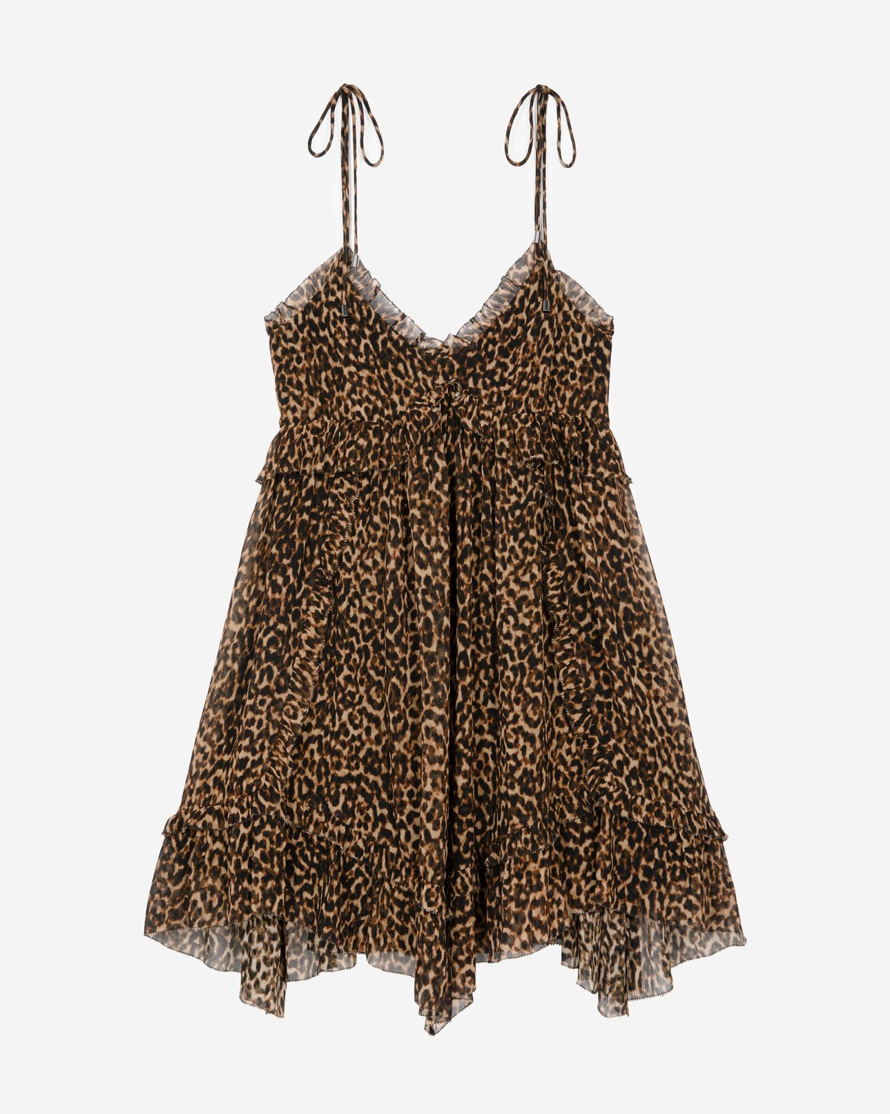 The Kooples MUJER LEOPARD vestido corto con estampado de leopardo