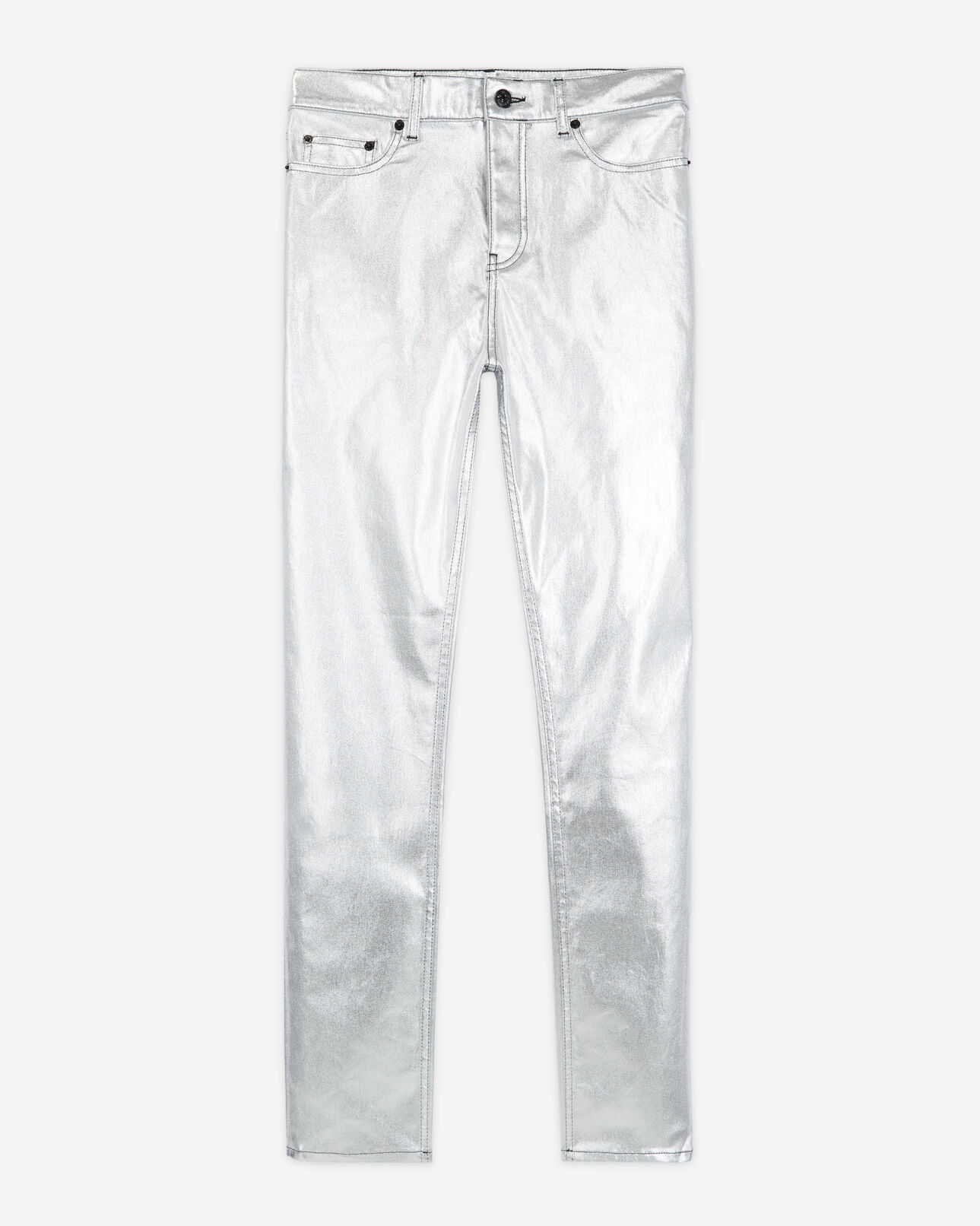 The Kooples MEN SILVER slim gray jeans