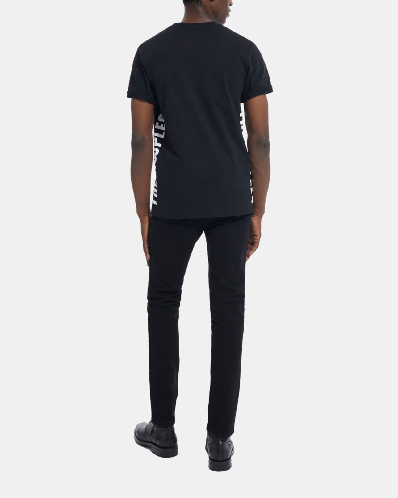 The Kooples MEN BLACK black t-shirt with the kooples logo