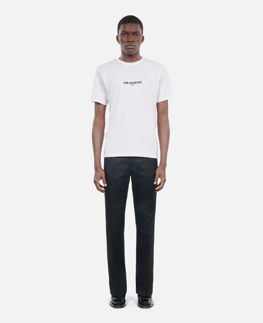 white logo t-shirt