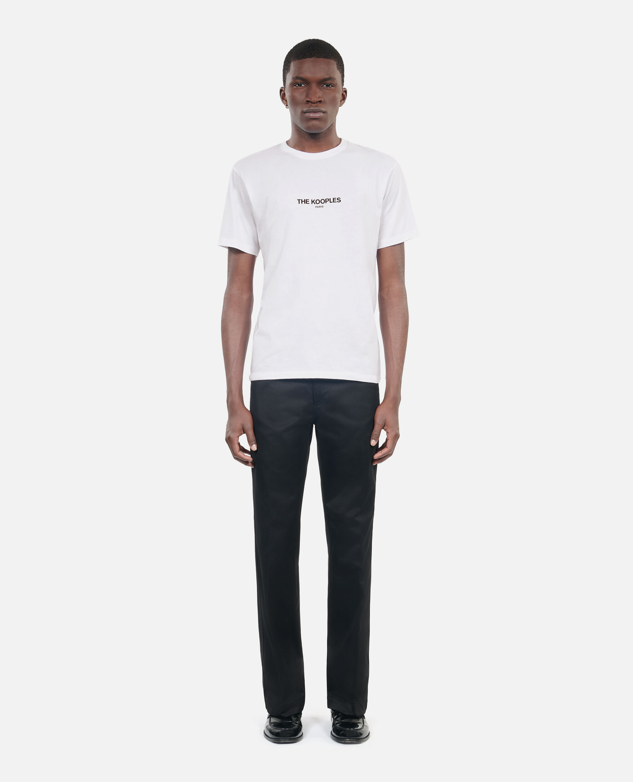 White logo T-shirt, WHITE, hi-res image number null