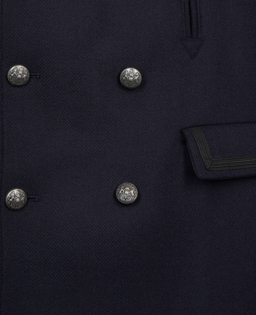 The Kooples HOMME DARK NAVY caban style officier bleu marine