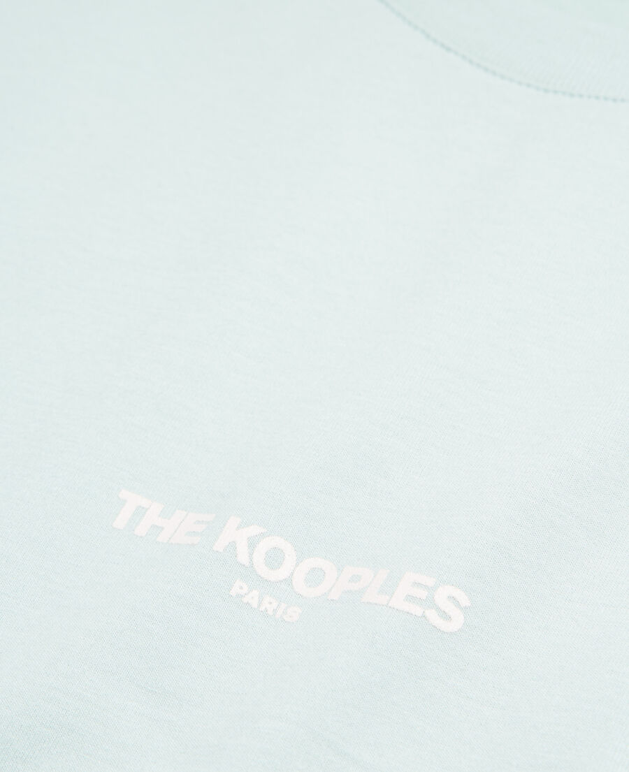 t-shirt vert logo the kooples contrasté