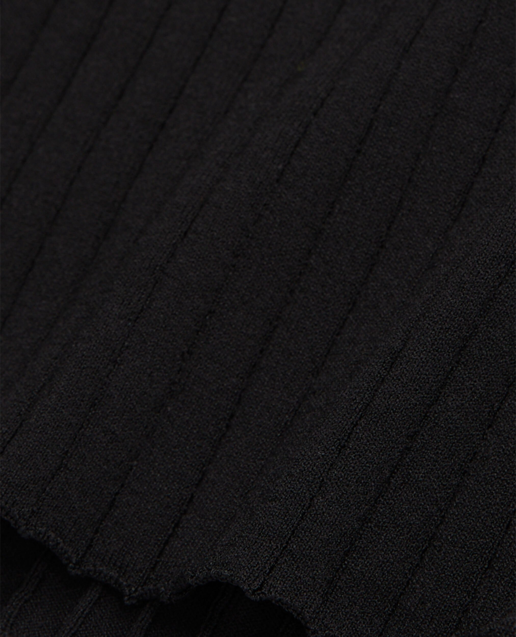 Schwarzer Pullover mit gerippten Details, BLACK, hi-res image number null