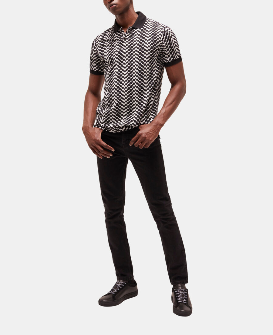 printed polo shirt