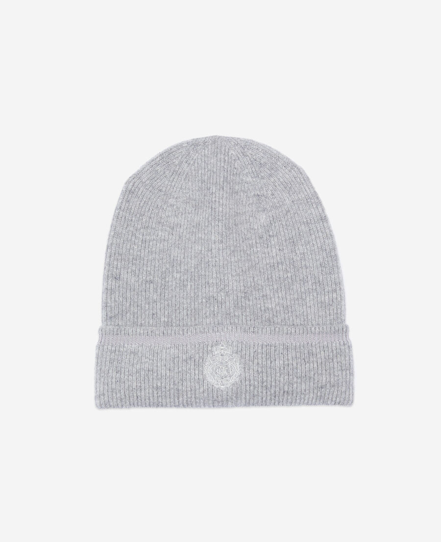 The Kooples MIXTE MIDDLE GREY MEL bonnet en cachemire gris