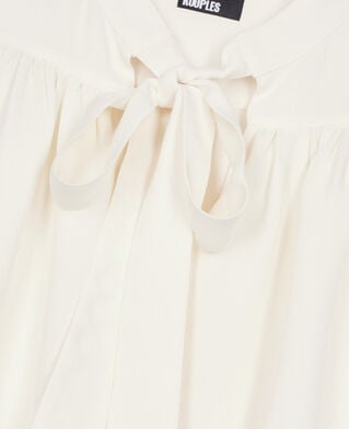 The Kooples WOMEN ECRU ecru top with shirring