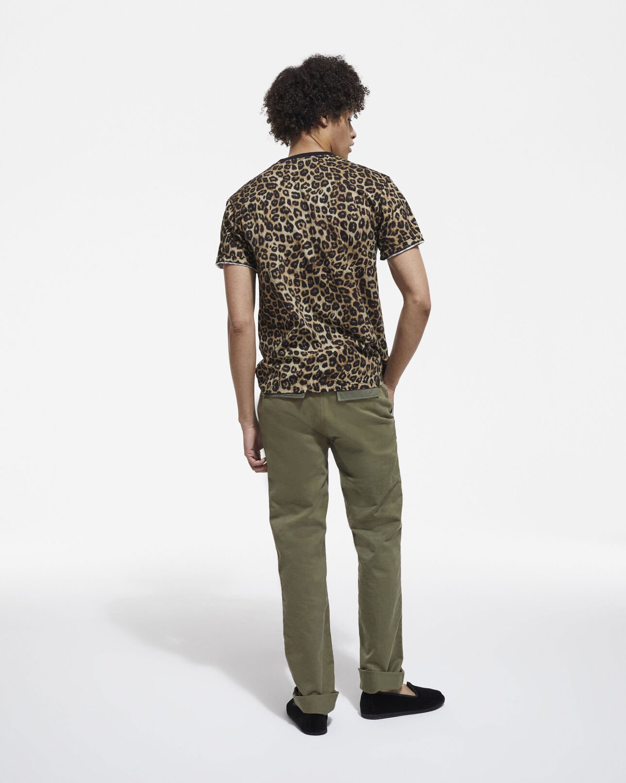 The Kooples HOMME OLIVE NIGHT pantalon kaki