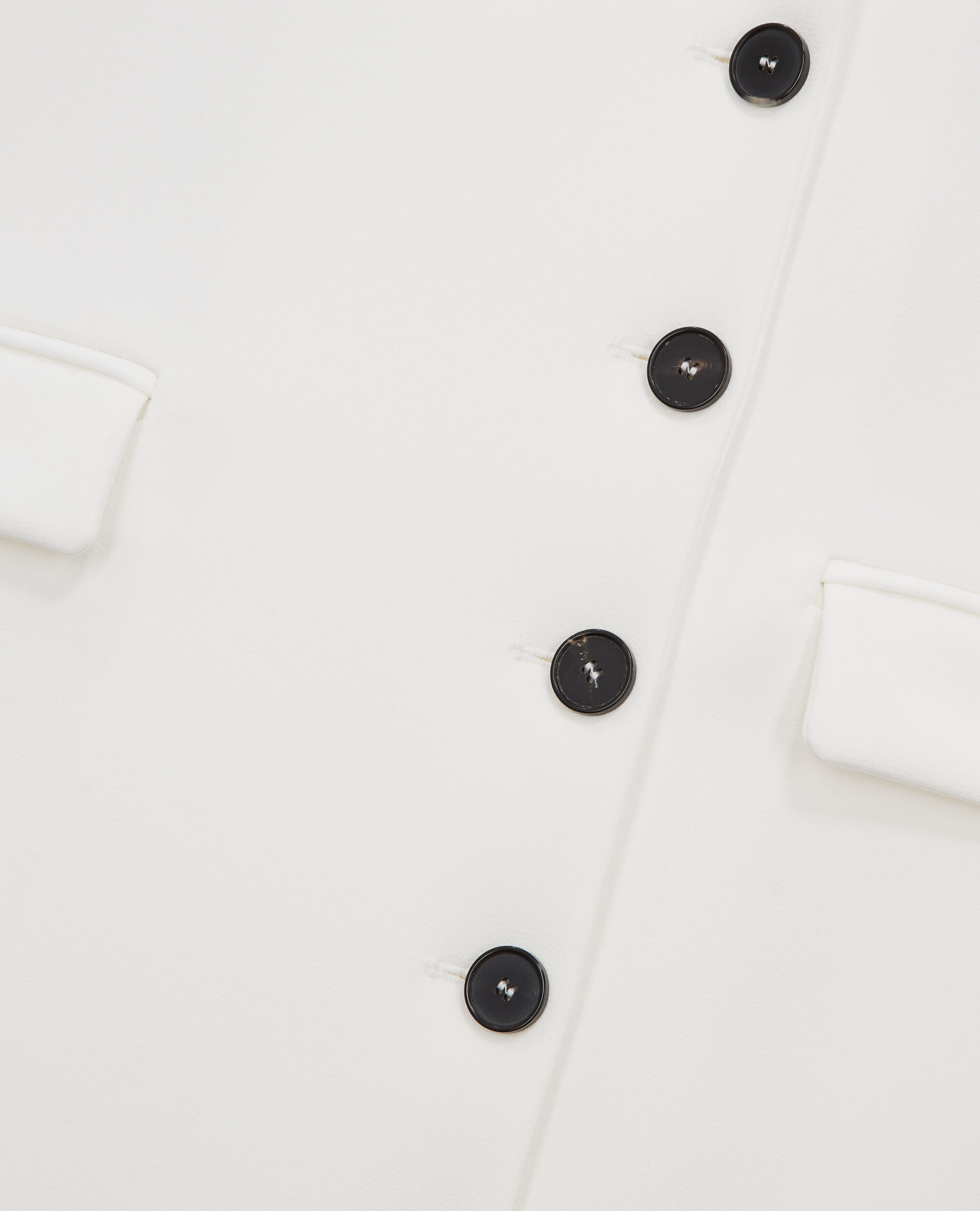 Vestido corto blanco crudo, ECRU, hi-res image number null