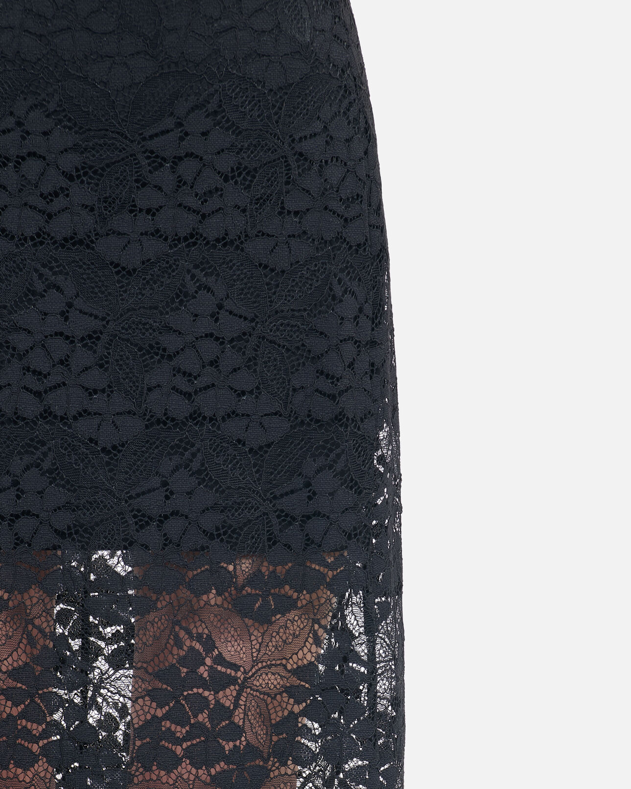 The Kooples FEMME BLACK jupe longue en dentelle noire