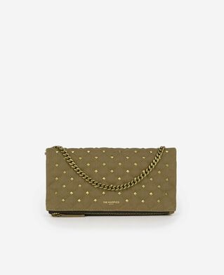 The Kooples FEMME KAKI pochette héritage small en canva kaki