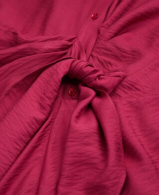 The Kooples FEMME RASPBERRY robe courte rose avec drapé