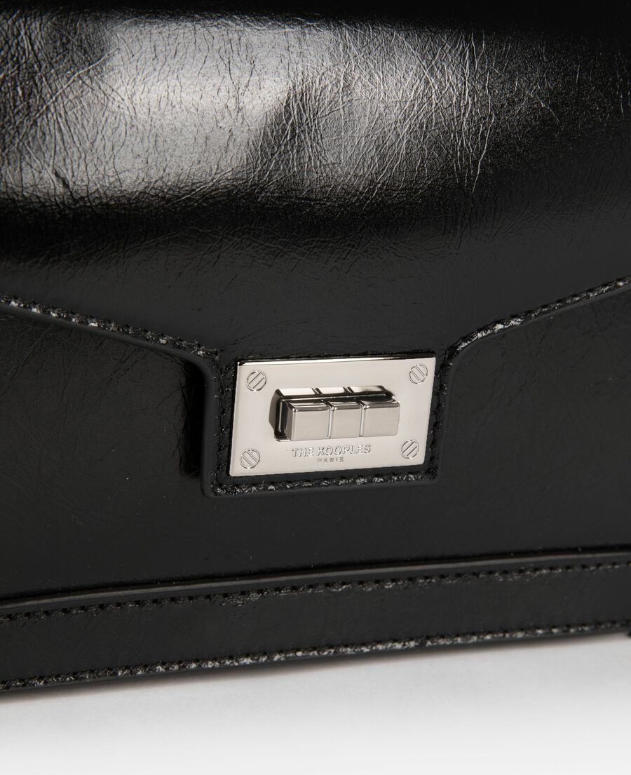 The Kooples FEMME BLACK sac emily small en cuir noir
