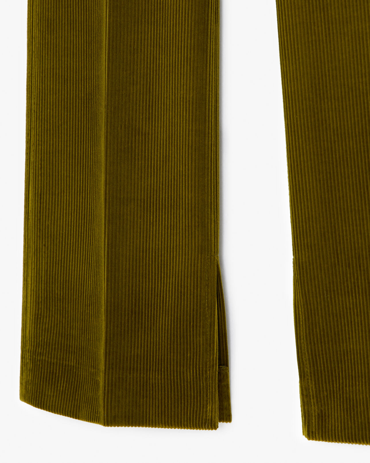 The Kooples WOMEN DARK GREEN green corduroy suit pants