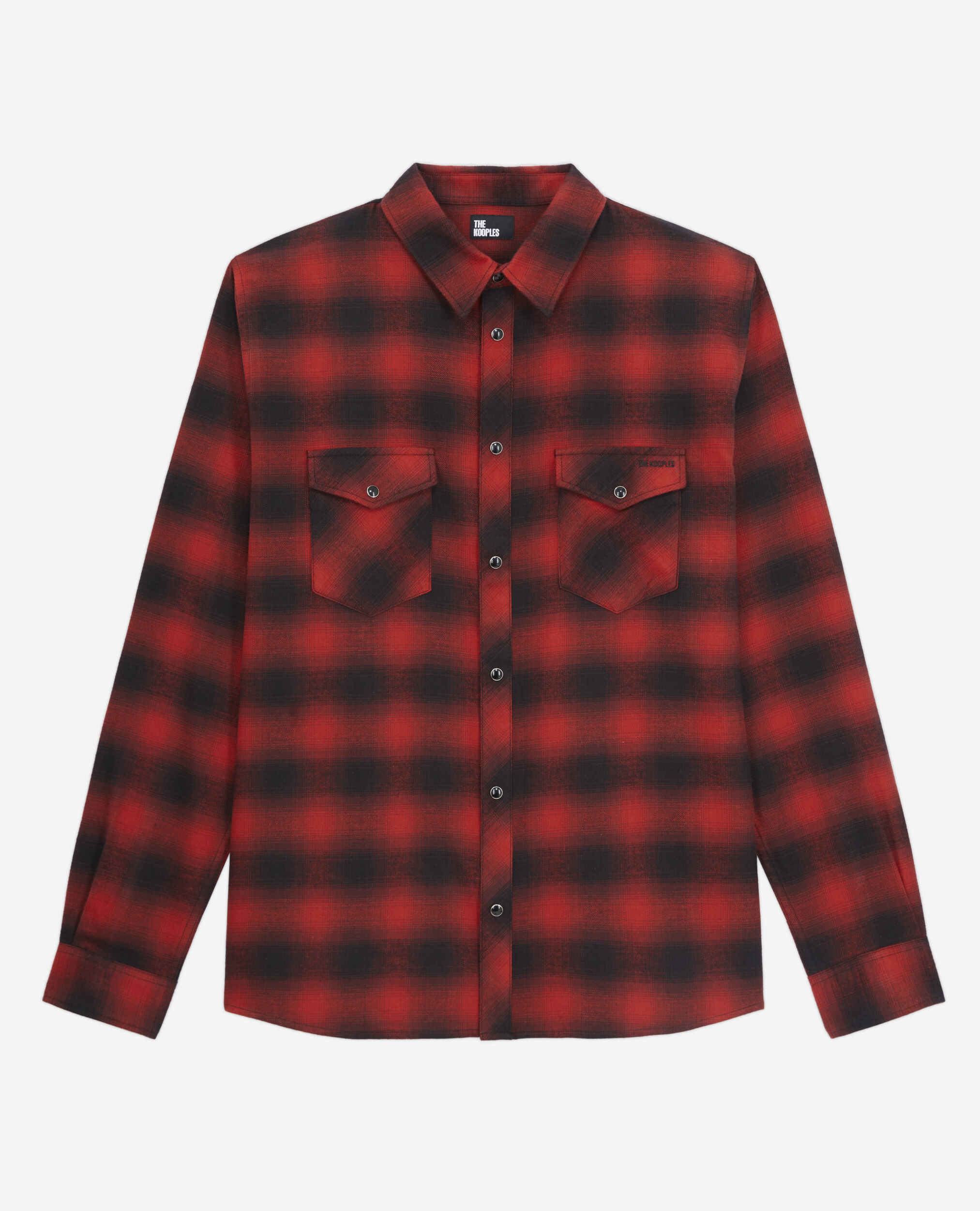 Red and black checkered shirt