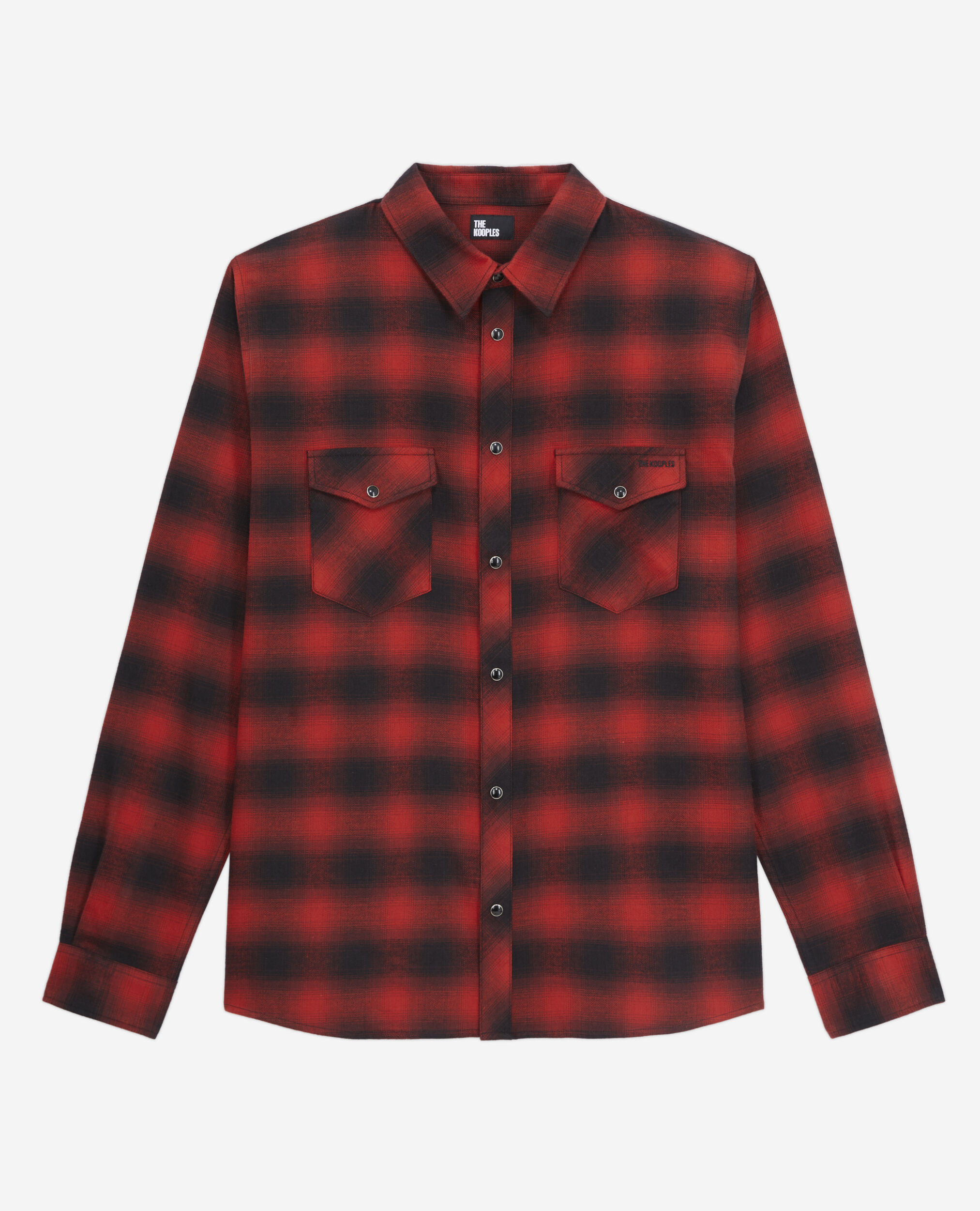 Red and black checkered shirt, BLACK - RED, hi-res image number null
