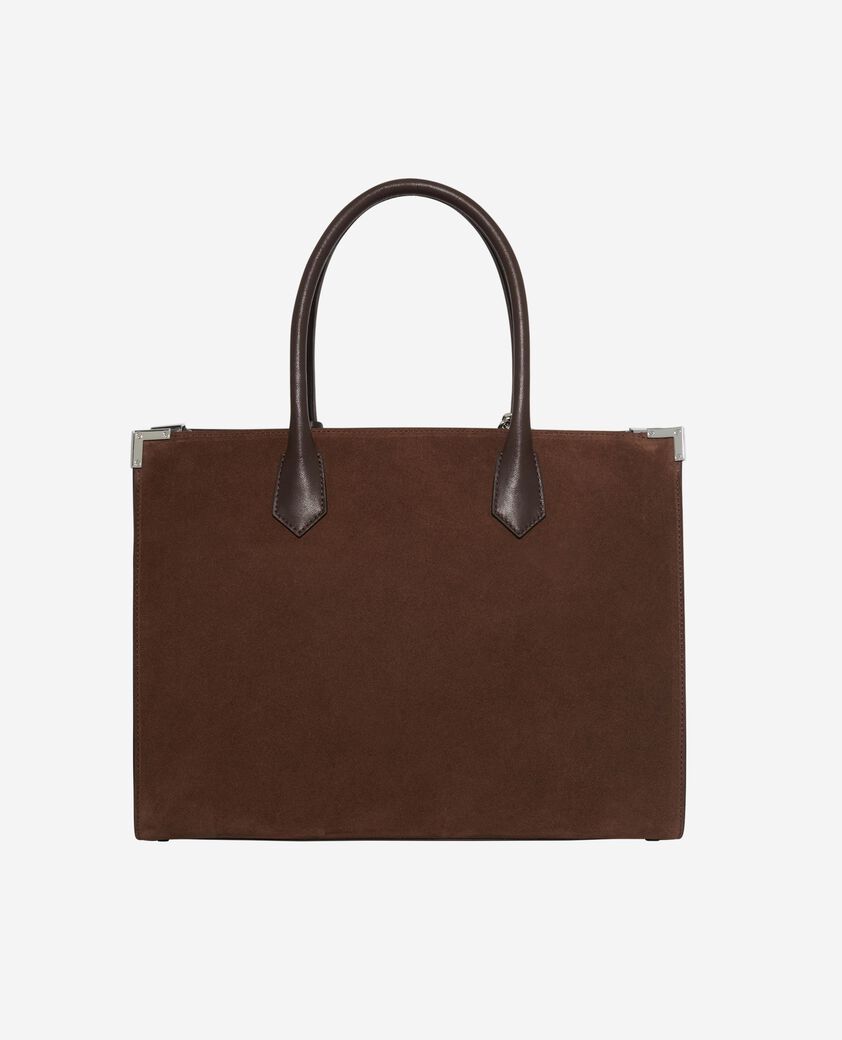 The Kooples MUJER CHOCOLATE bolso ming xl de ante marr&oacute;n