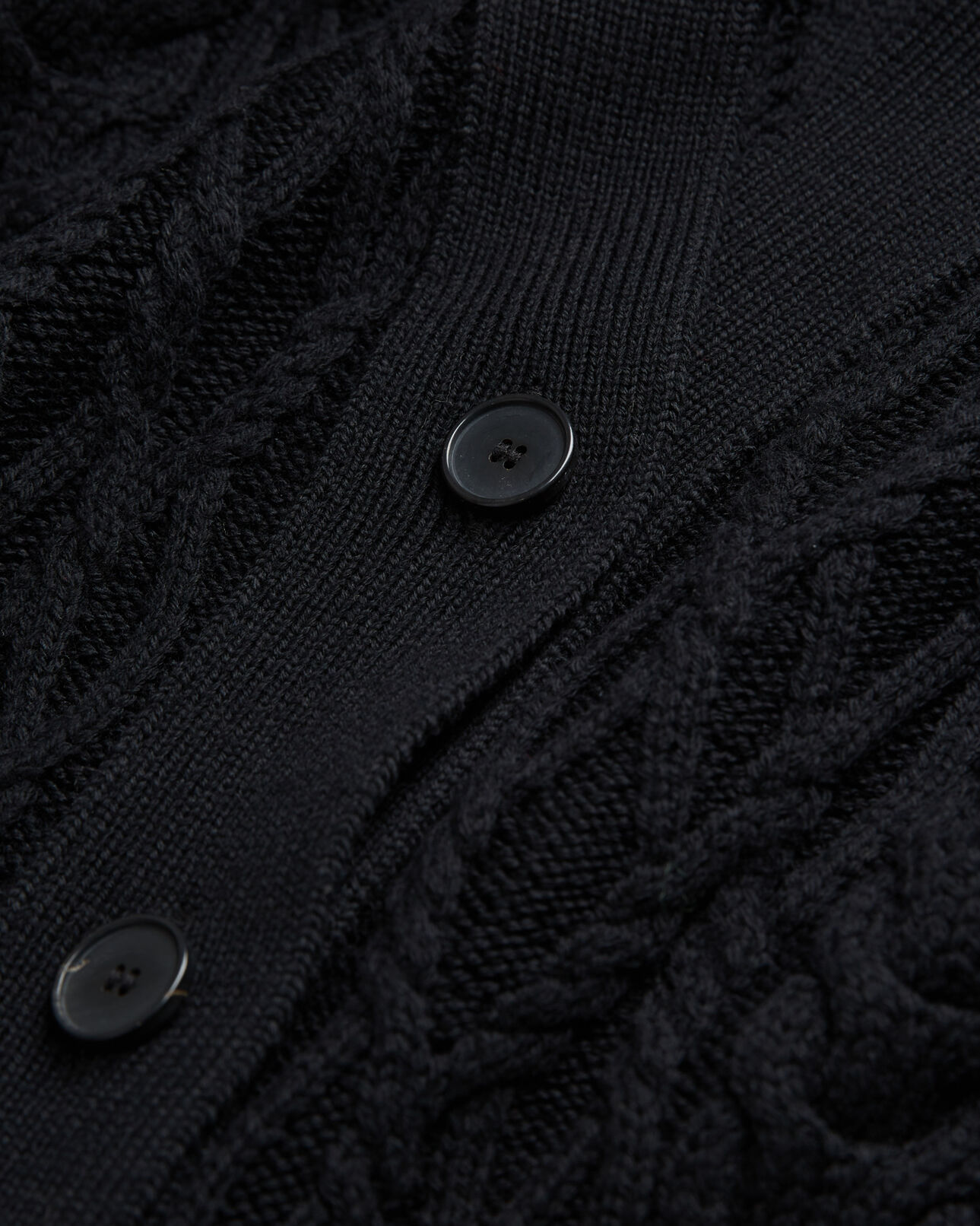 The Kooples FEMME BLACK cardigan en laine noir