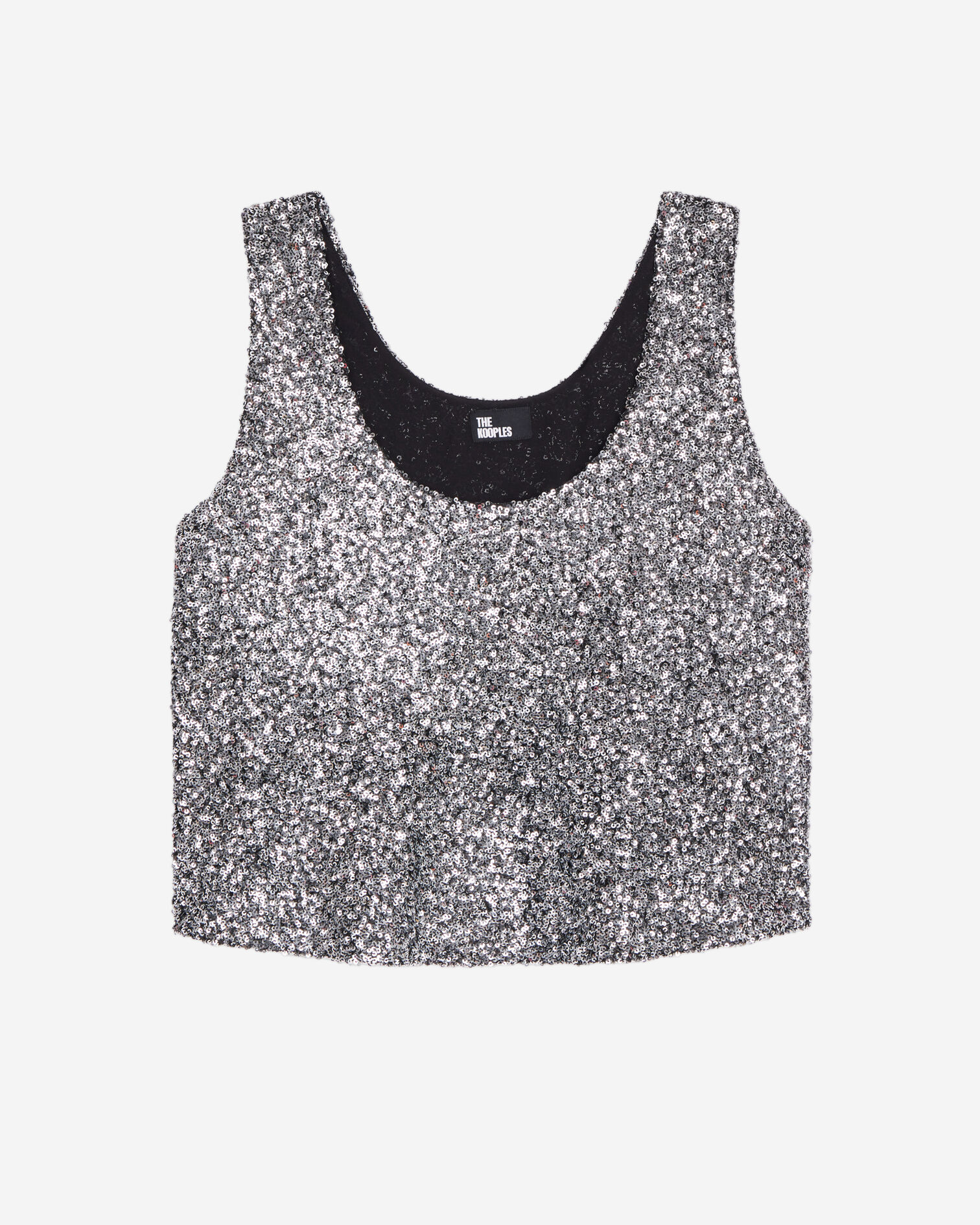 Top à sequins argenté, SILVER, hi-res image number null