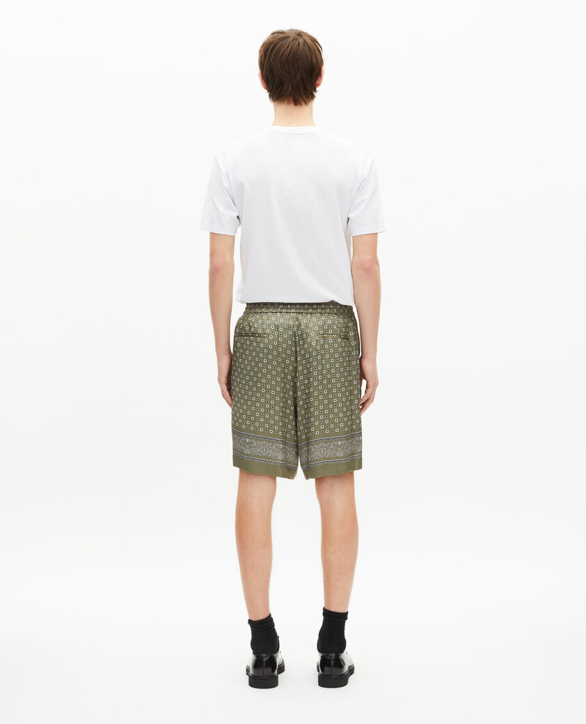 The Kooples HOMME FORET short imprim&eacute; bandana kaki