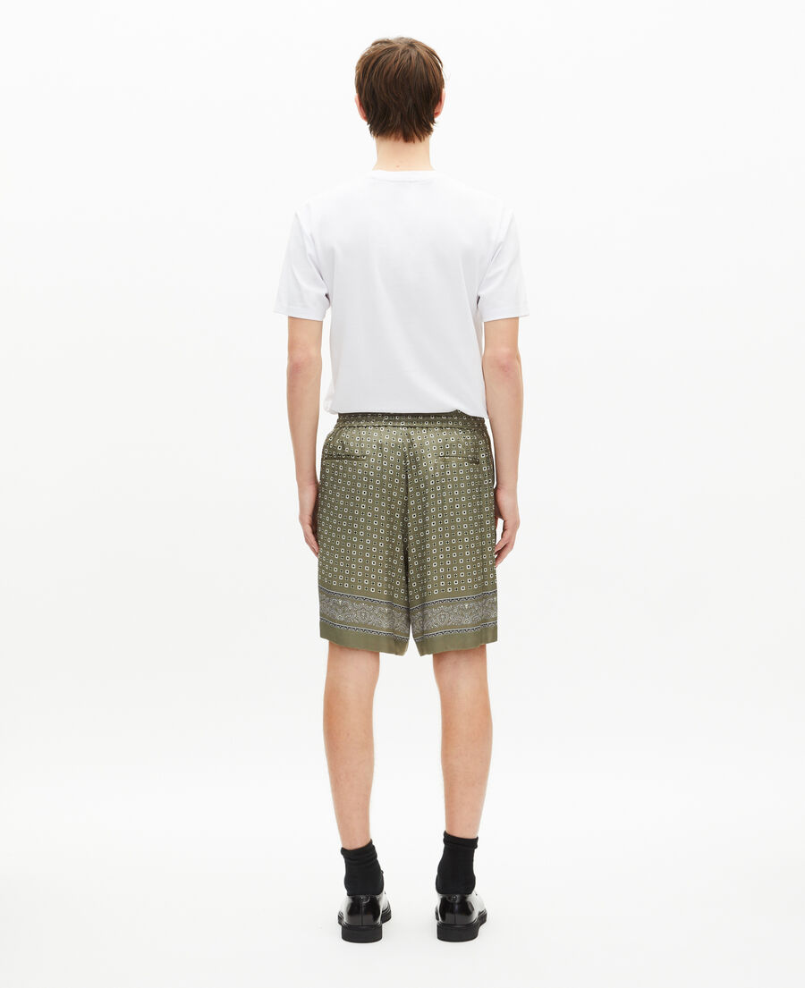 The Kooples HOMME FORET short imprim&eacute; bandana kaki