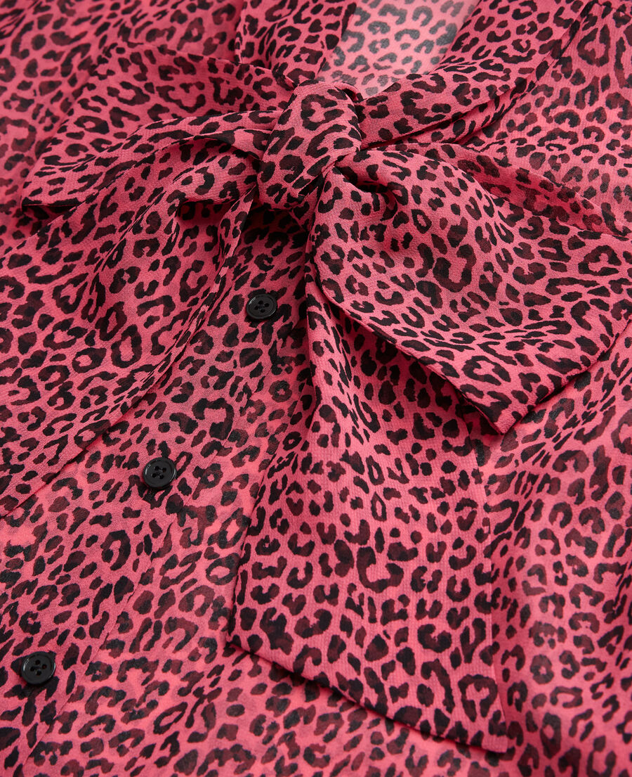 chemise léopard rose