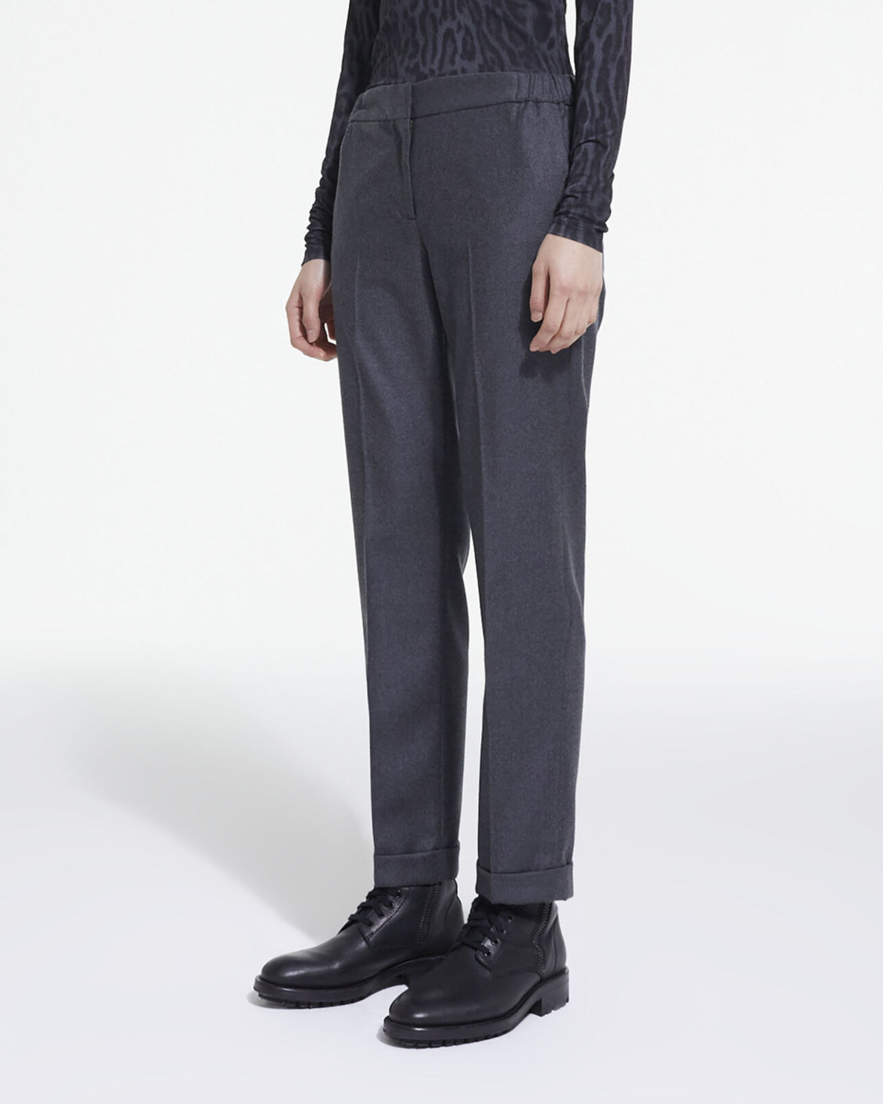 The Kooples DAMEN GREY graue anzughose aus wolle