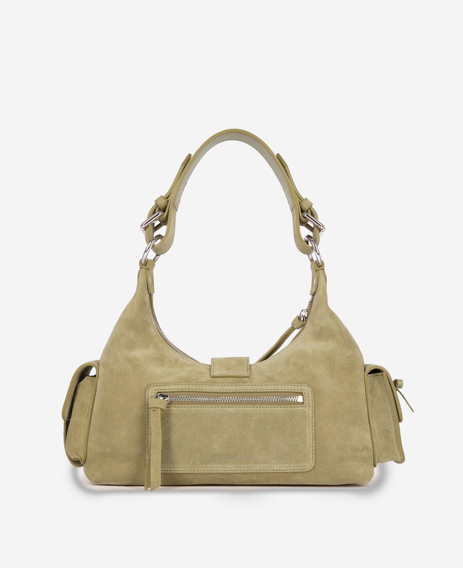 The Kooples WOMEN CAMEL amelia bag in camel suede leather