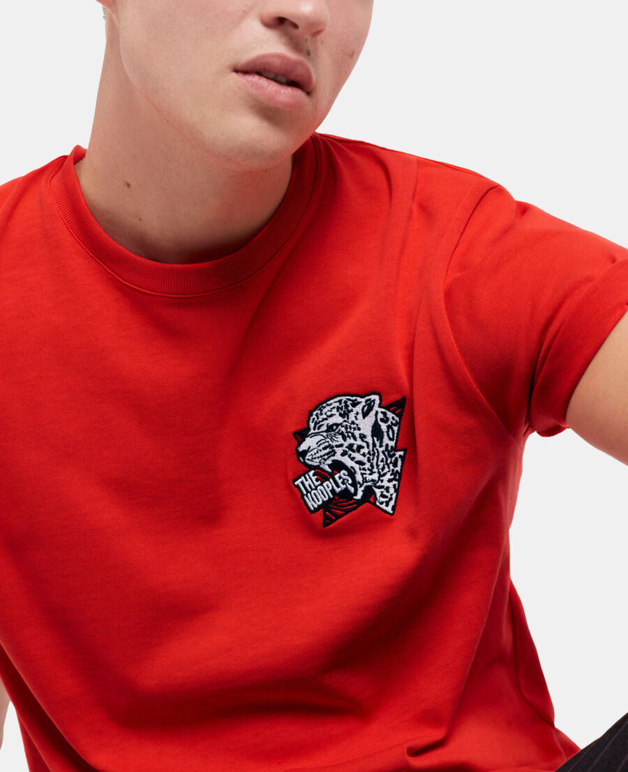 camiseta serigrafiada roja