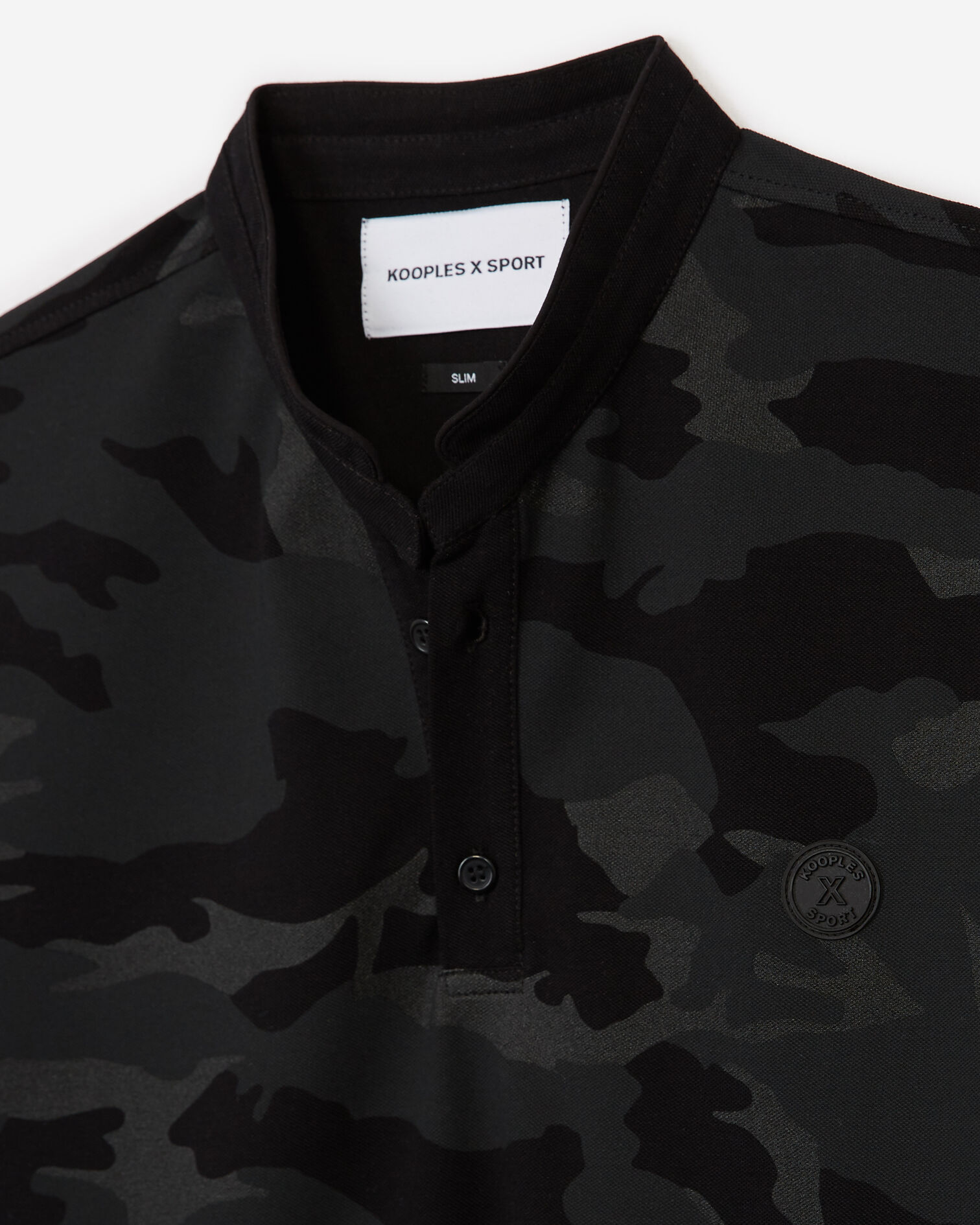 Poloshirt mit All-Over-Hawaii-Wunderland-Aufdruck, BLACK, hi-res image number null