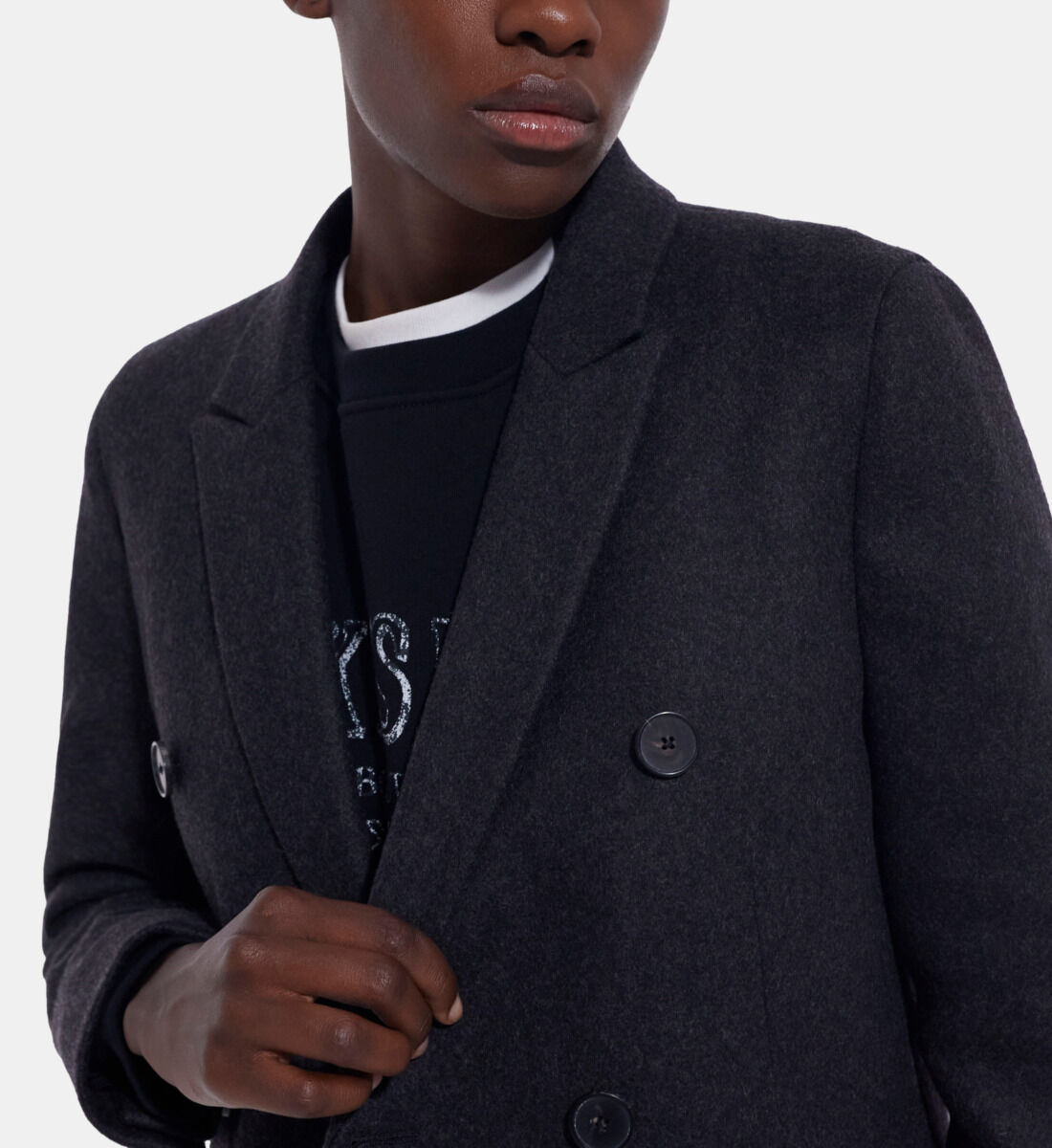 Gray wool coat clearance