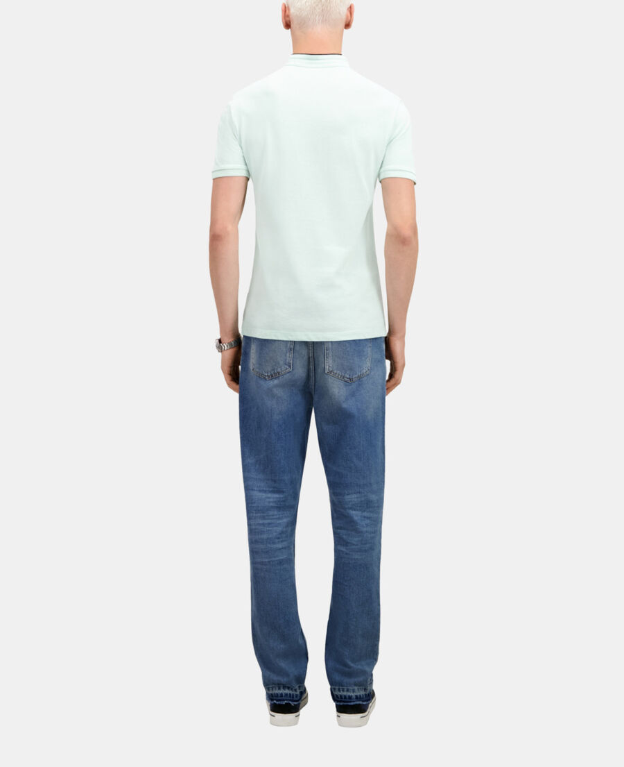 polo vert en coton